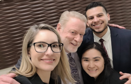 Team Wagner featuring Piper Hinson, Professor Cameron, Kristy Ngo, and John Good 