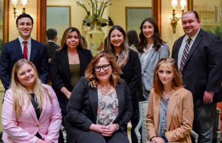 Children's Rights Clinic Group Photo with Professor Jenny Rodriguez-Fee