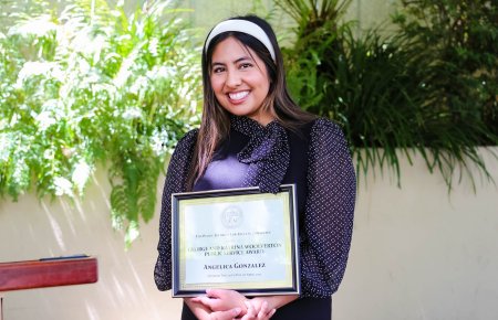 Angelica Gonzalez - George and Katrina Woolverton Public Service Award Recipient