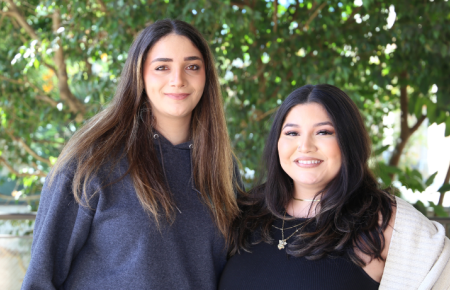 Hailey Roknipour and Cindy Berganza