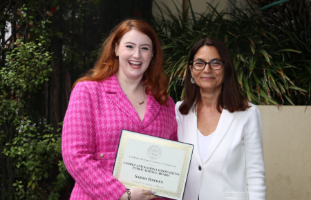 Sarah Hayden with Prof. Ramos