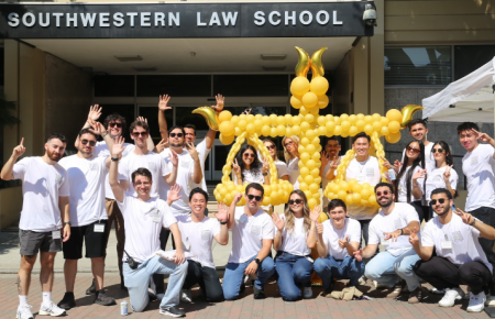 Peer Mentors group photo at Orientation welcoming incoming class
