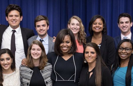 Davetta Selma with Michelle Obama