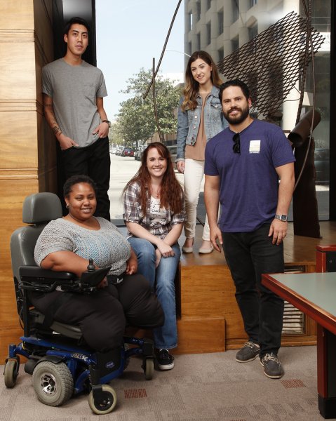Group shot in Law Library