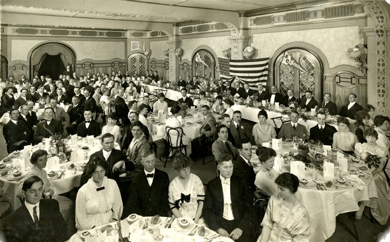 Southwestern's Second Annual Graduation Banquet in 1915
